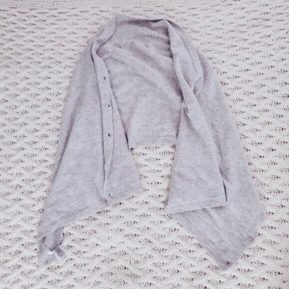 Dean & White 100٪ Pure Cashmere Shawl Sweater - Picture 9 of 15